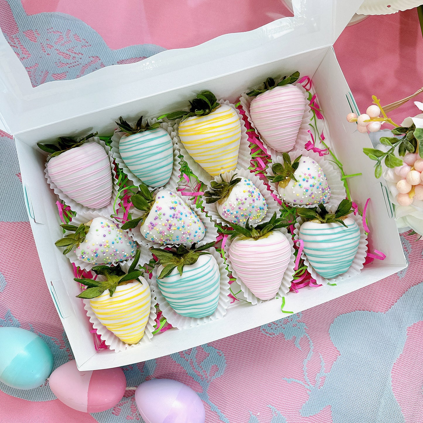 Dozen Dipped Easter Strawberries