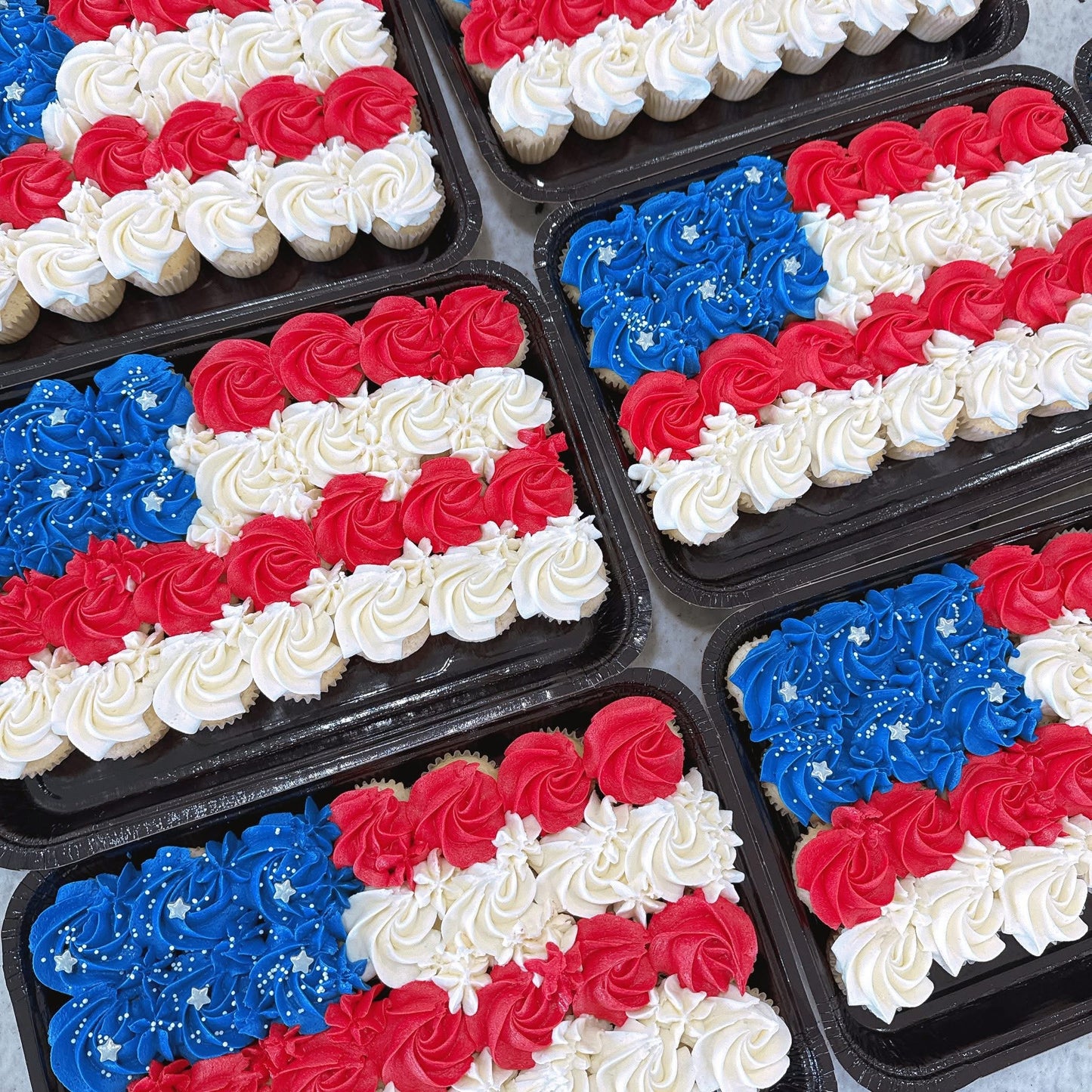 Flag Cupcake Cake