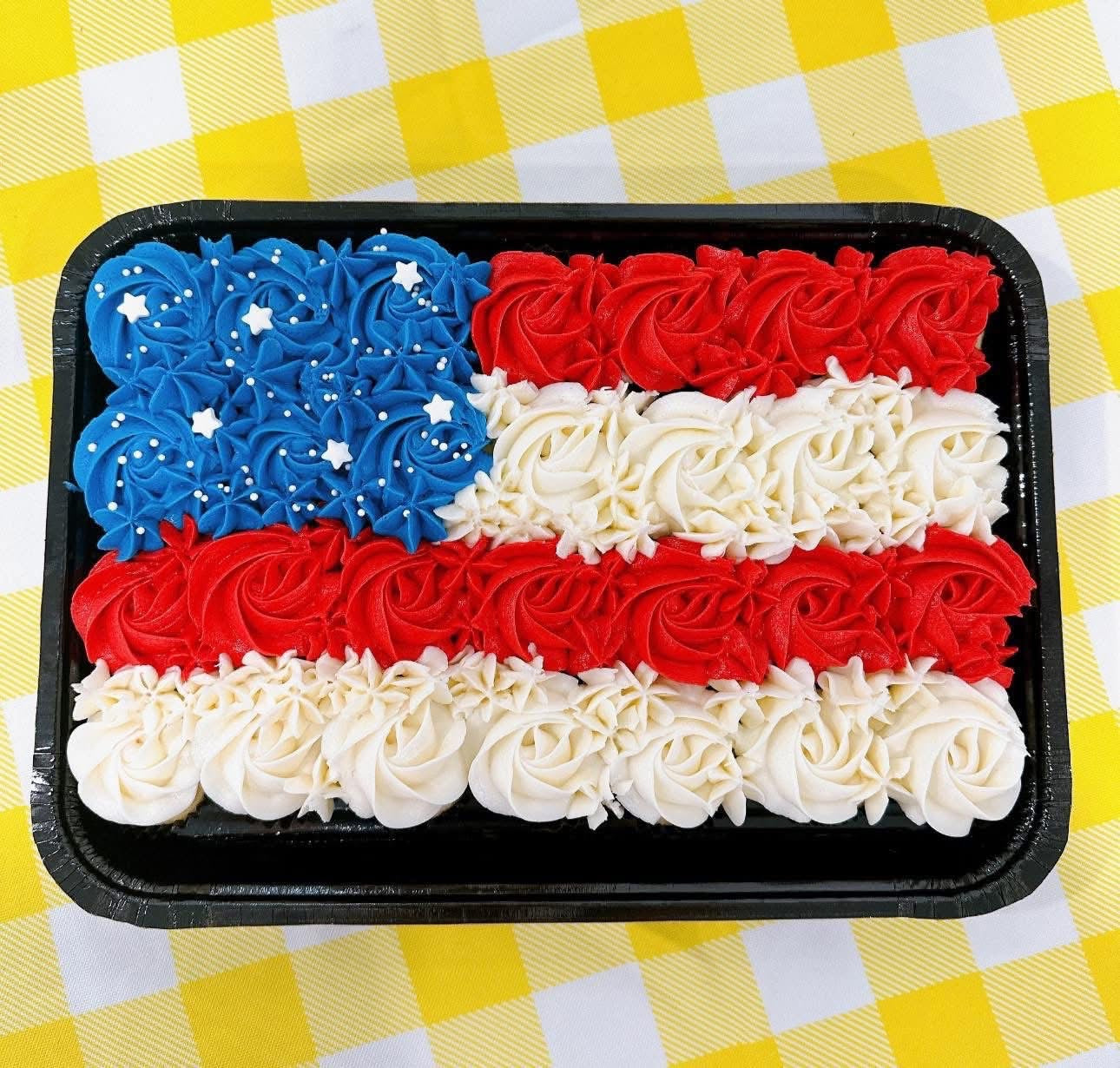 Flag Cupcake Cake