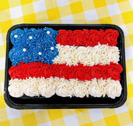 Flag Cupcake Cake
